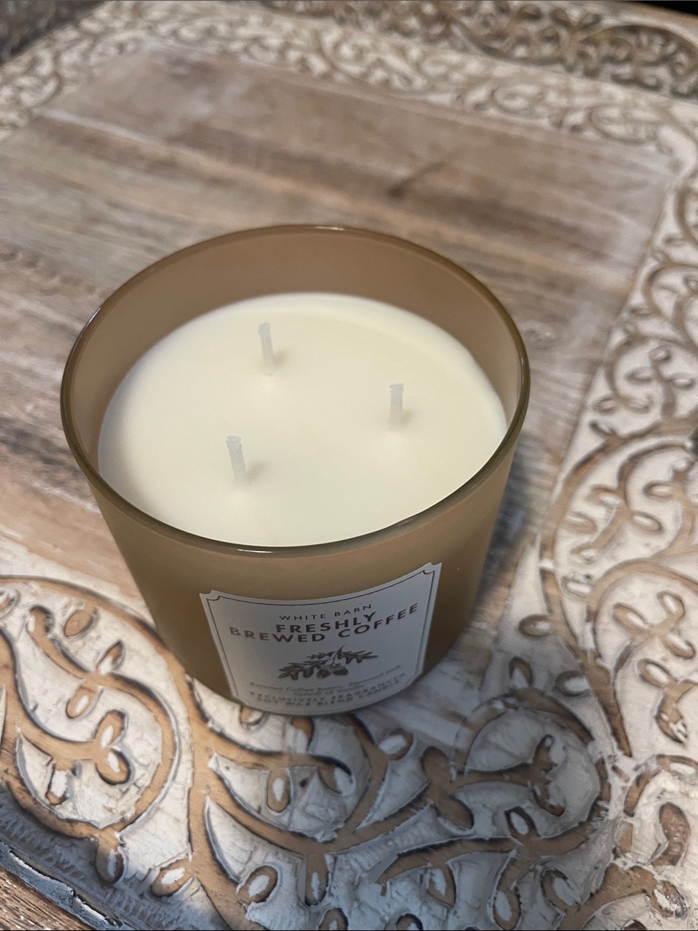 White Barn Freshly Brewed Coffee Soy Wax Candle - Brown - Picture 2 of 4
